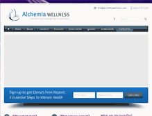 Tablet Screenshot of alchemiawellness.com